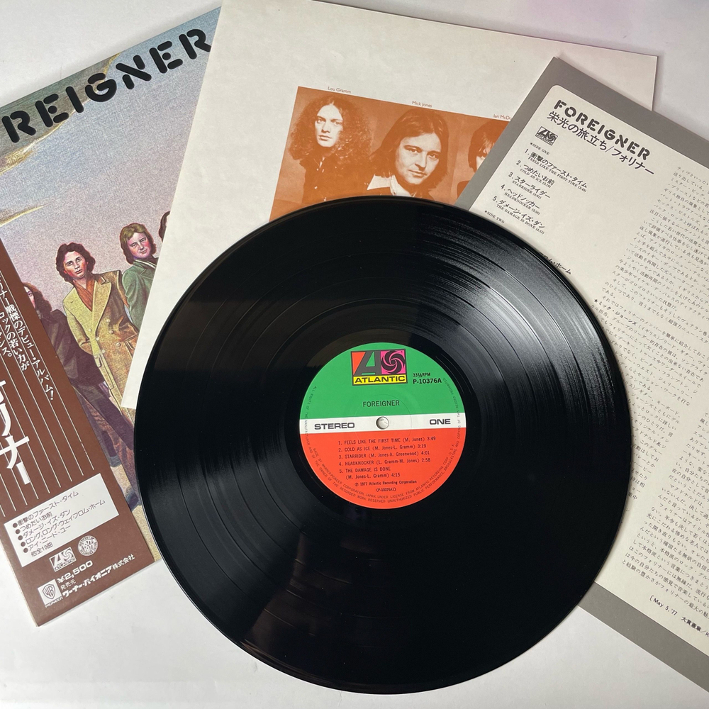 Винтажная виниловая пластинка LP Foreigner (Япония 1977) (Оби) Fool For You Anyway