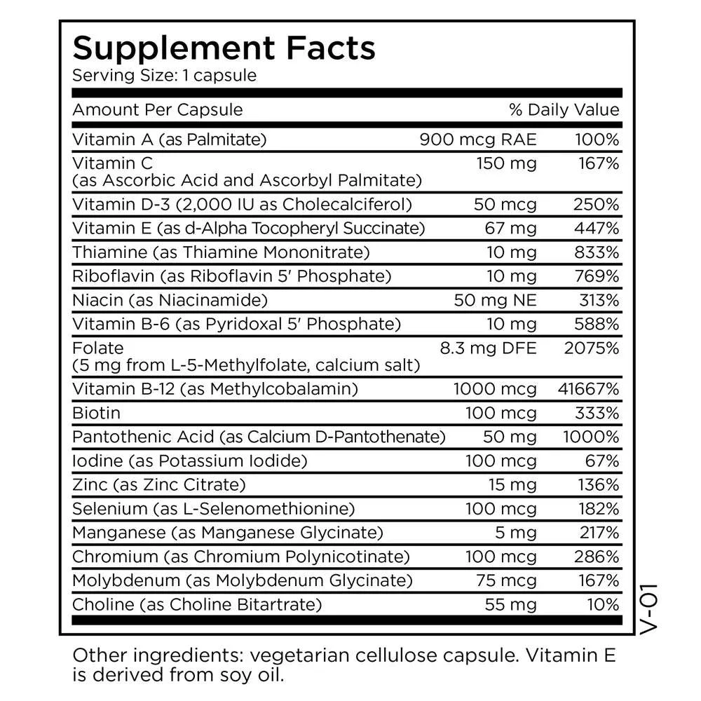 MethylPro® Multivitamin + 5 mg L-Methylfolate