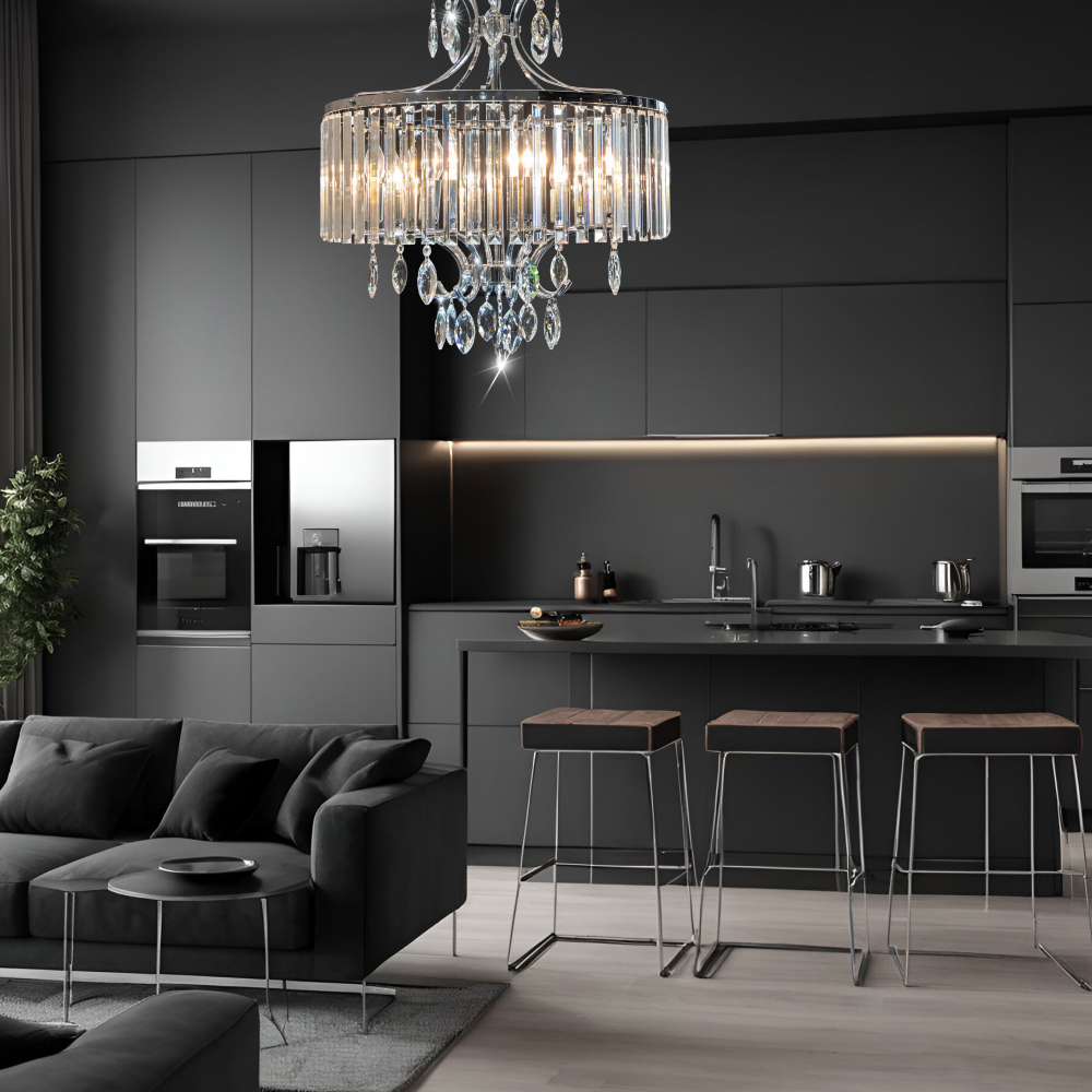 Citilux Инга CL335181 Люстра подвесная хрустальная Хром