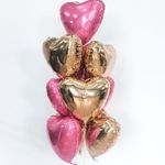 Шар (19"/48 см) Сердце, Розовое Золото 1 шт.