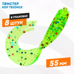 Набор силиконовых приманок, съедобный, 55 мм, разнообразие цветов