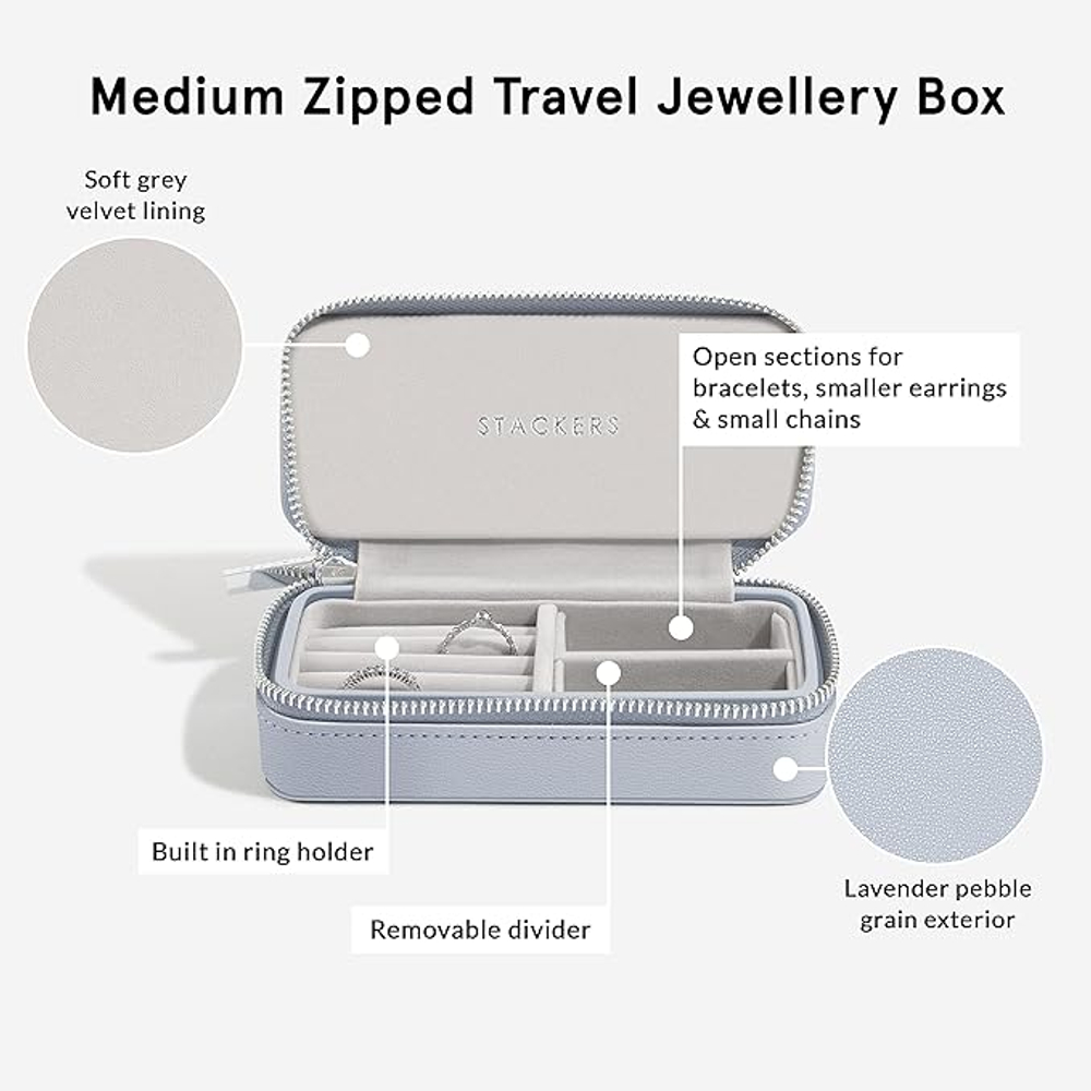 Органайзер для украшений дорожный Stackers Medium Box (Lavender)