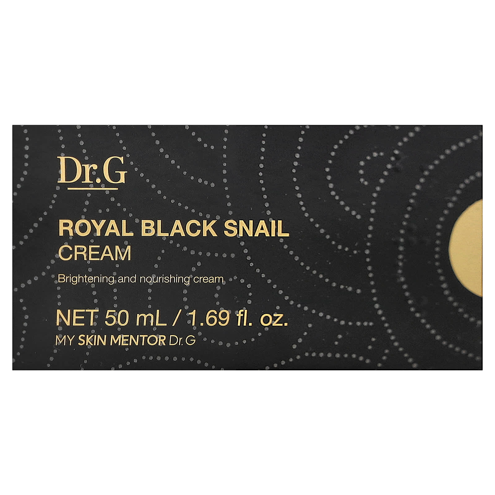 Dr. G, Royal Black Snail Cream, крем с черной улиткой, 50 мл (1,69 жидк. унции)