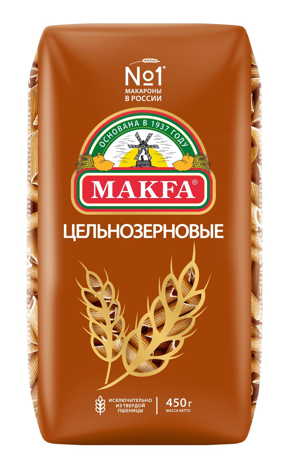 Мак изд Макфа Перья любительские цельнозерновые 450г