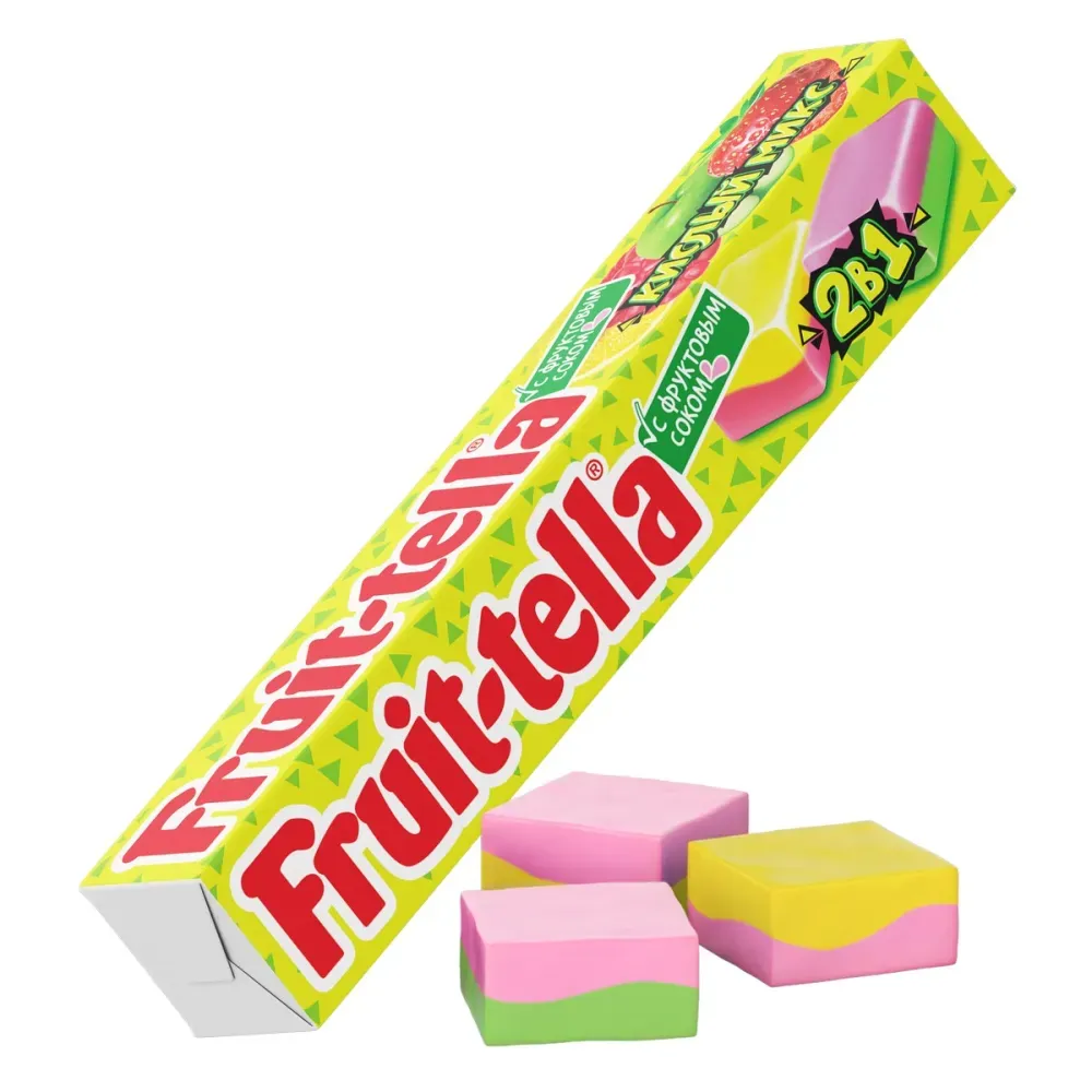 Жеват. конфета "FRUITTELLA" Кислый микс  41 гр
