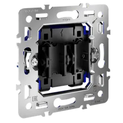 Механизм выключателя двухклавишного Voltum S70 VLS0201M