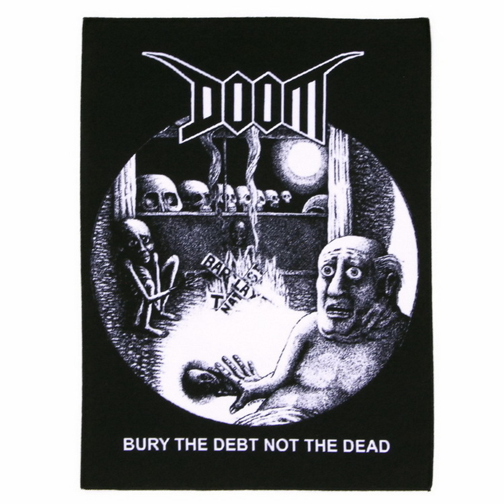 Нашивка спиновая Doom Bury The Debt Not The Dead (273)