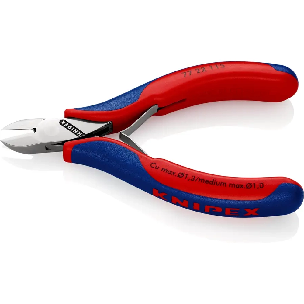 Кусачки боковые для электроники 115 мм Knipex 77 22 115 SB