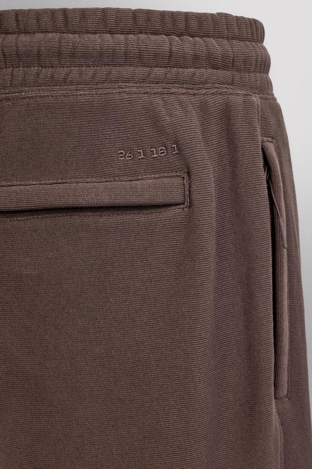 ZARA ДЖОГГЕРЫ RELAXED FIT, КОРИЧНЕВЫЙ