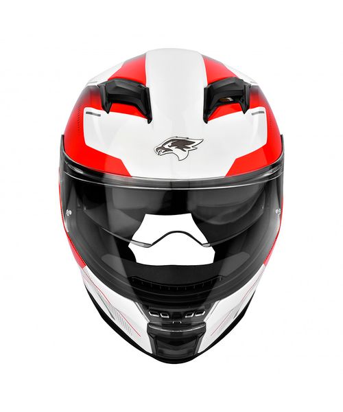 Купить Мотошлем Интеграл Hawk moto Sport / Красно-белый