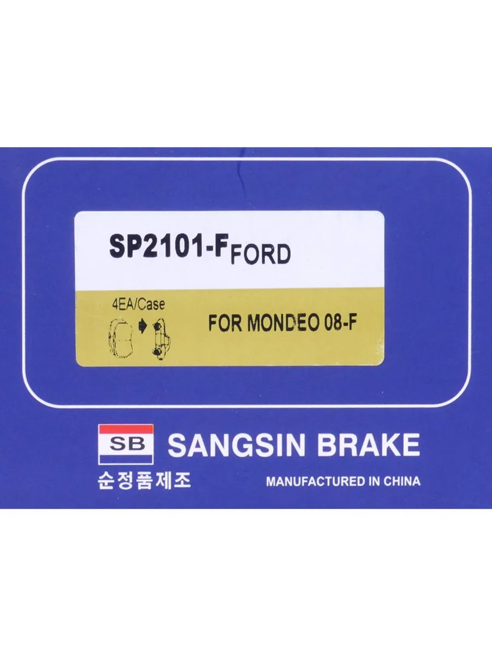 Колодки тормозные FORD S-Max,Galaxy LAND ROVER Freelander передние (4шт.) SANGSIN