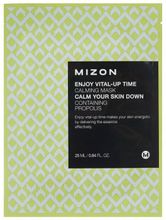 Mizon Enjoy Vital-Up Time Calming Mask успокаивающая тканевая маска с прополисом 25мл