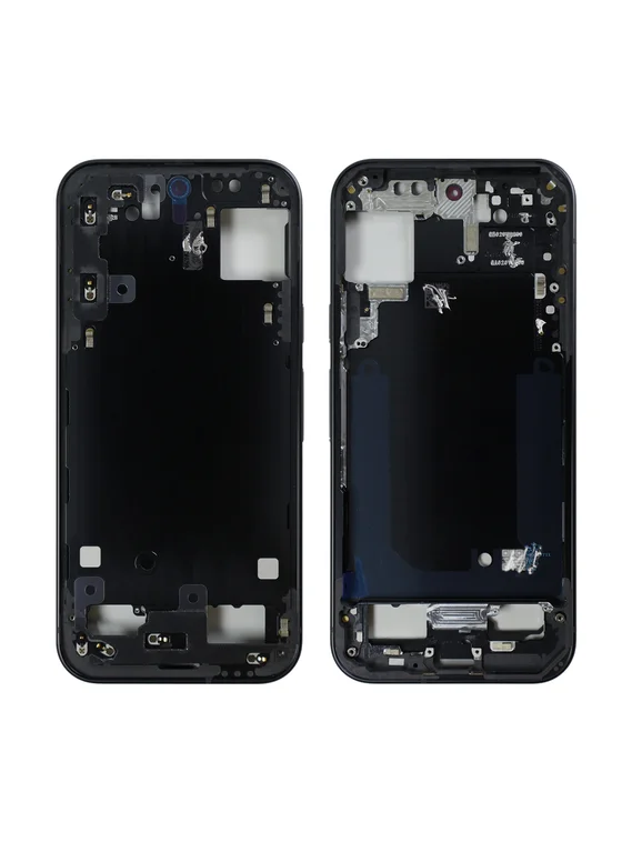 Средняя часть корпуса (рамка) для Google Pixel 9 черная (Obsidian)