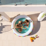 Бассейн надувной круглый 206*51 см Rainbow Dreams Family Pool Bestway (54443)