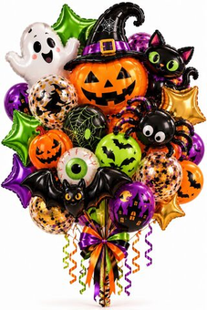 Страшные БУКЕТЫ ШАРОВ на HALLOWEEN
