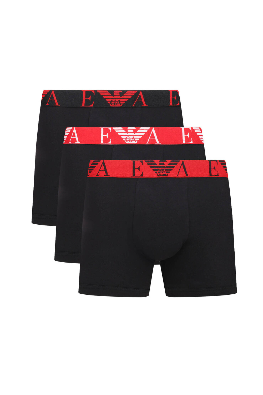 Трусики-боксеры 3шт. Emporio Armani - черный(111473 4F715)