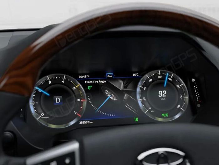 Электронная панель приборов Toyoya Land Cruiser Prado 150 2017-2022 - Kuberg NH-LCD-T04 с сенсорным LCD / ЖК 12.3" экраном QLED