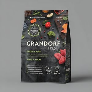 Сухой корм GRANDORF Fresh Dog Adult MAXI Lamb&Sweet Potato для собак крупных пород из свежего мяса ягненка с бататом