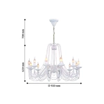 Подвесная люстра Chateau 2164-12P, 12*E14*40W. ТМ F-Promo