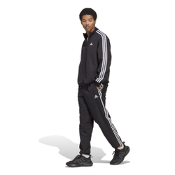 Мужские теннисные Костюмы adidas 3-Stripes Woven Tracksuit Men - Black, White