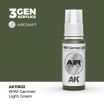 Акриловая краска AK Interactive WWI German Light Green 3GEN AIR, 18мл