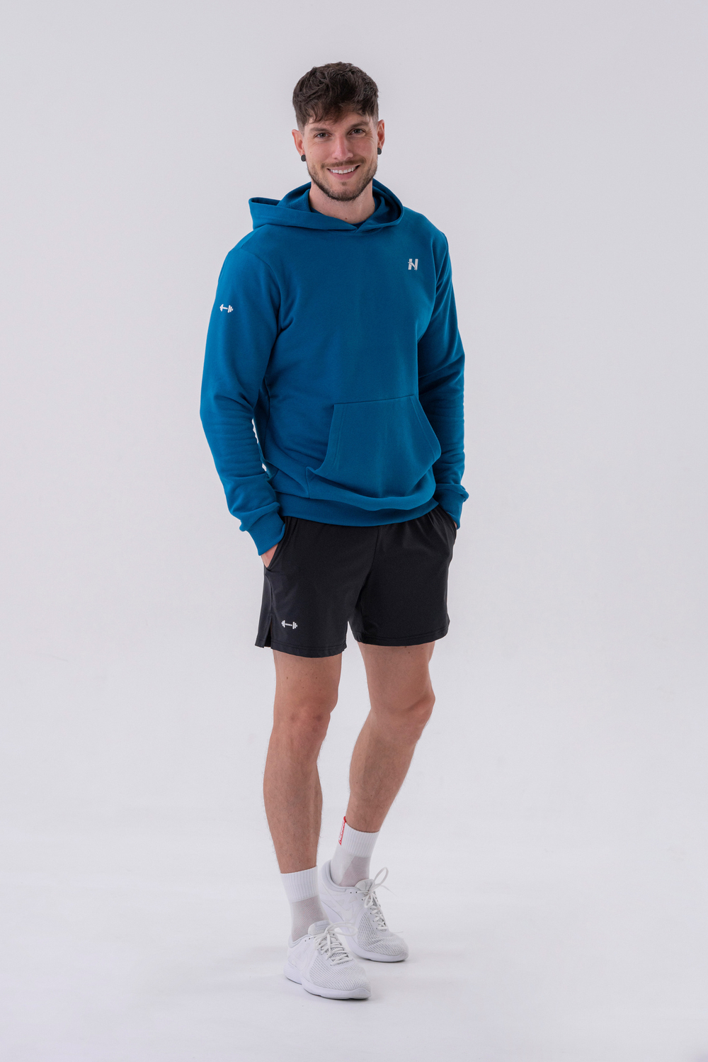 Худи Pull-over Hoodie with a Pouch Pocket 331 Синяя