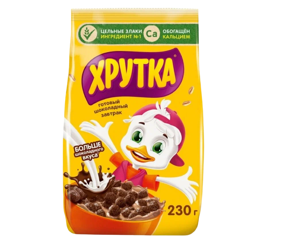 Готовый завтрак Хрутка шокол шарики пакет 230г, шт