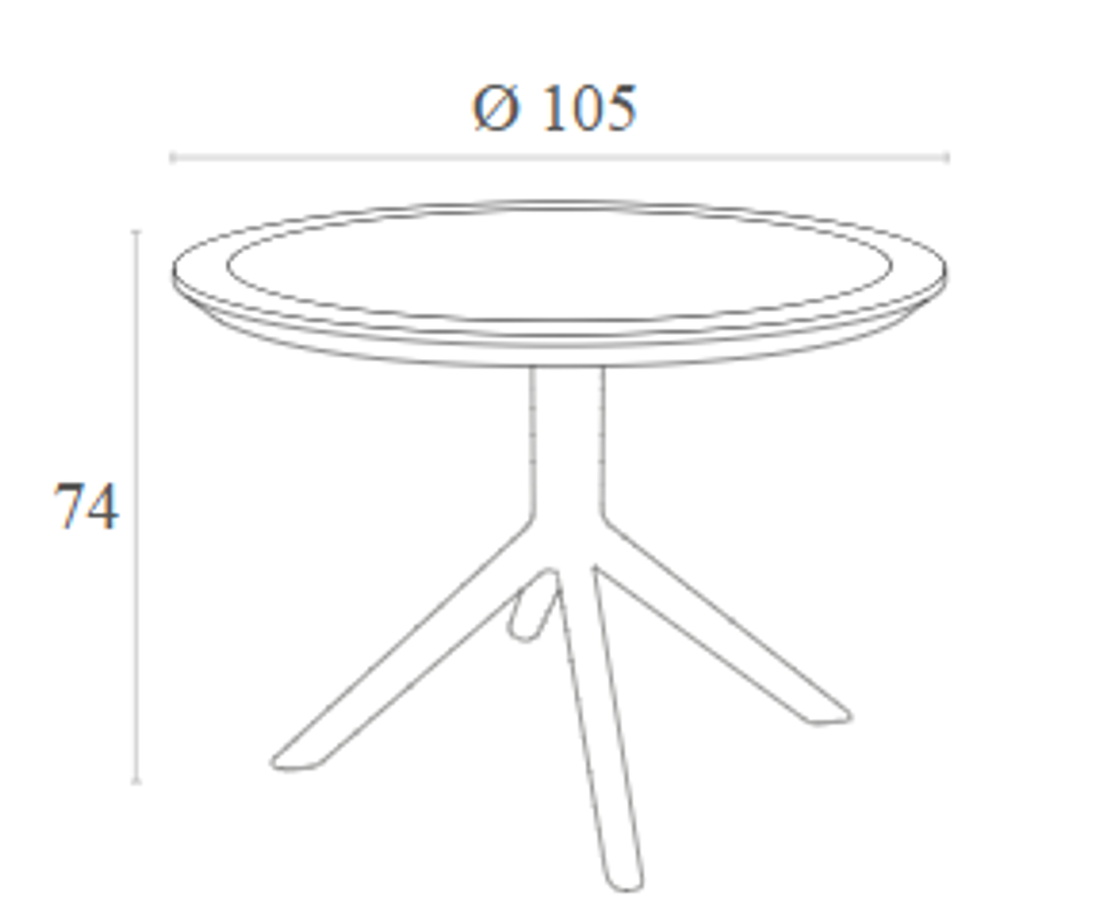 Стол пластиковый Sky Table Ø105