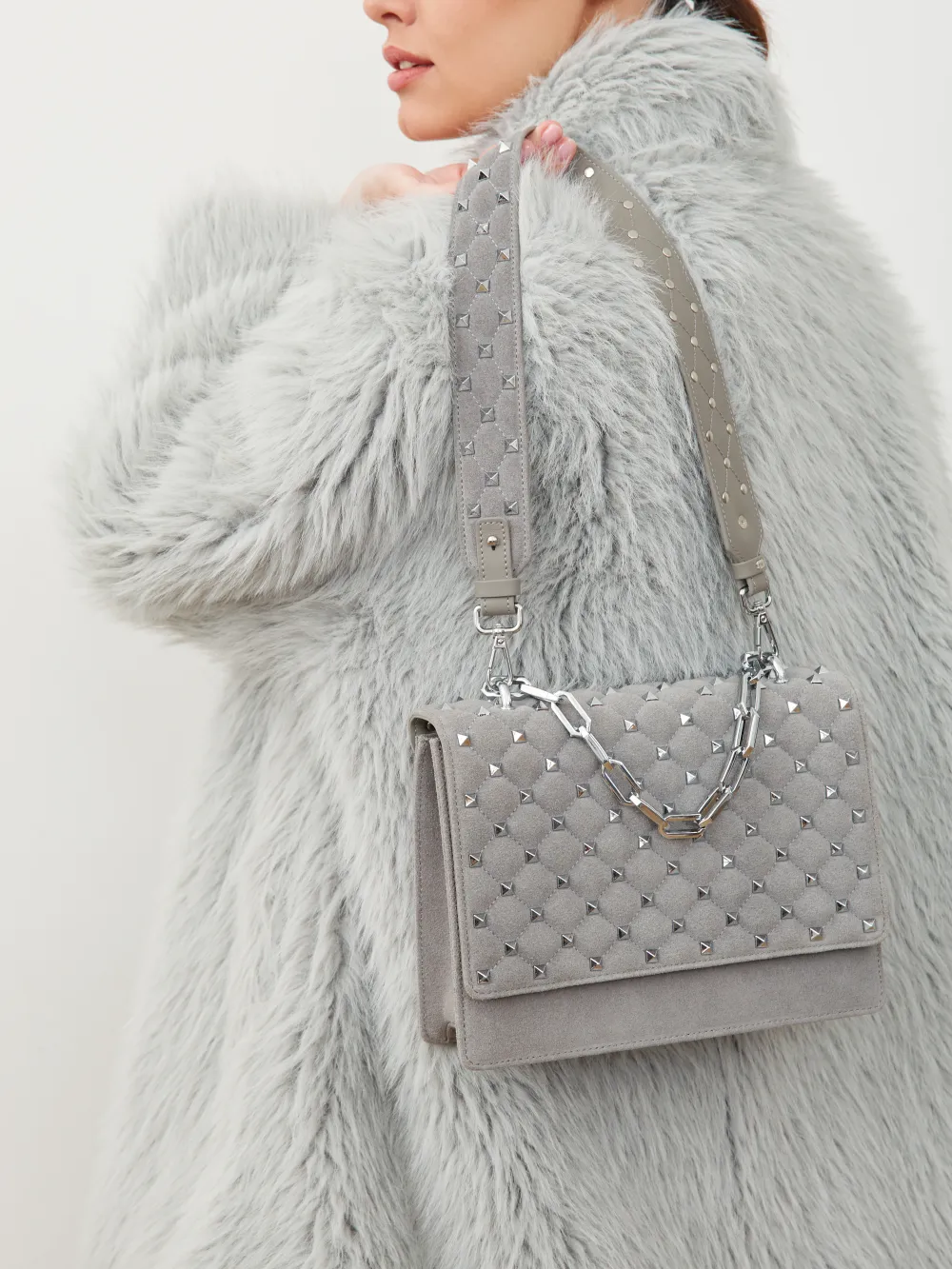 СУМКА «BAD GIRL LARGE» СЕРЫЙ