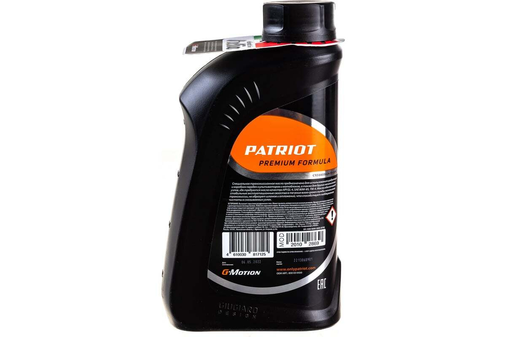 Масло трансмиссионное G-Motion Gear 80W-85, 1 л PATRIOT 850030500