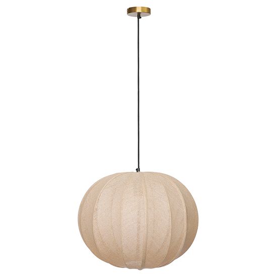 Светильник подвесной texture rib, D48 см, бежевый