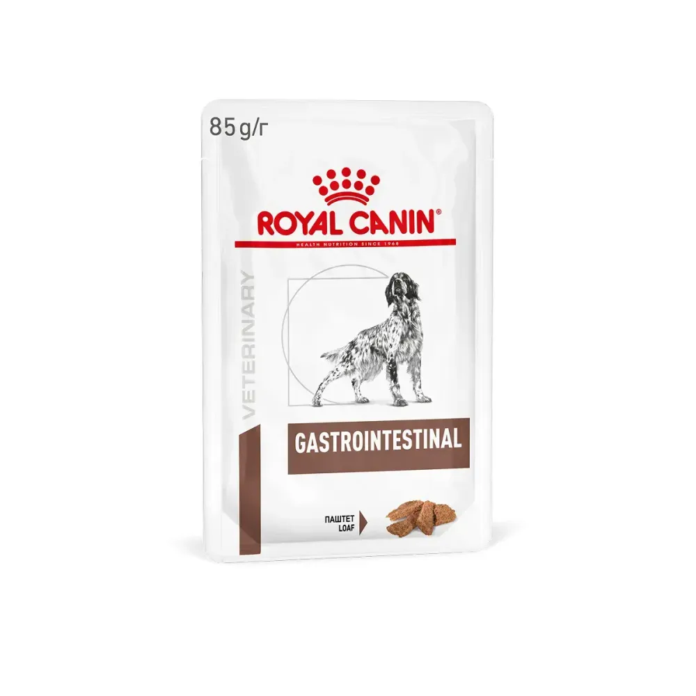 Royal Canin Vet 85г пауч Gastrointestinal Влажный корм для собак при расстр. пищеварения (паштет)
