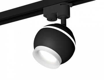 Комплект трекового светильника XT1102071 SBK/FR черный песок/белый матовый MR16 GU5.3 LED 3W 4200K (A2521, C1102, N7165) Ambrella