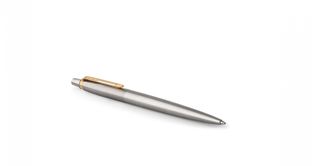 Шариковая ручка Parker Jotter Essential, St. Steel GT, стержень: Mblue