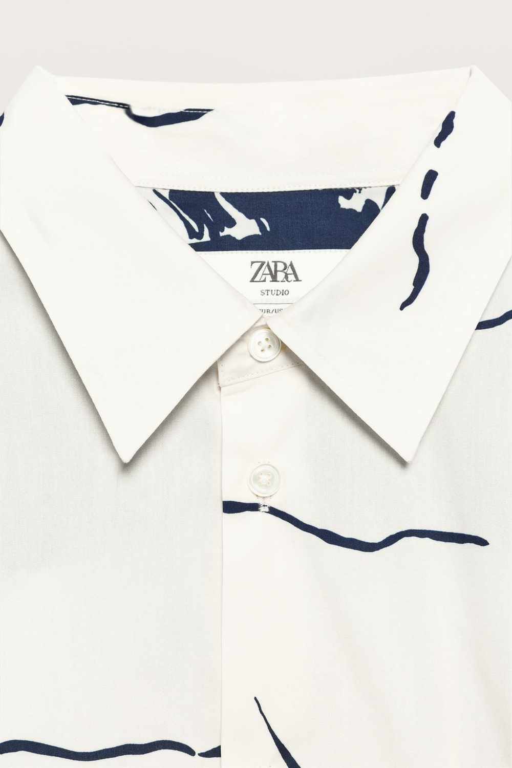 ZARA РУБАШКА СВОБОДНОГО КРОЯ C ПРИНТОМ — LIMITED EDITION, С ПРИНТОМ