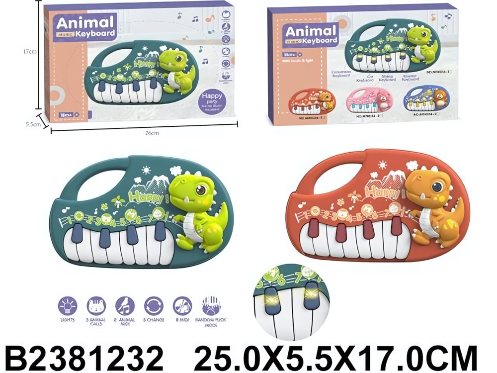Игрушка Пианино на батарейках, MTK036-1
