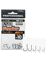 Крючки Cobra Pro FEEDER серии F501 размер 010 (5упк.по 10шт.)