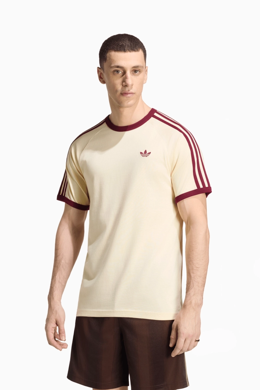 Футболка adidas Originals 3-Stripes - бежевый
