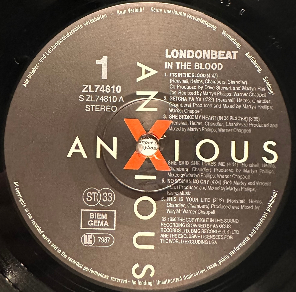 Londonbeat - In The Blood (Европа 1990г.)
