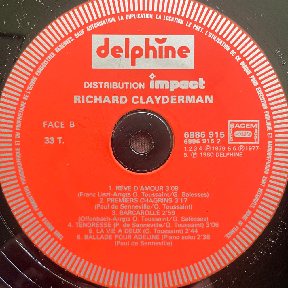 Richard Clayderman ‎– Volume 3 (Франция 1981г.)