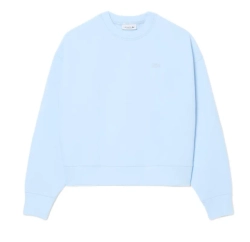 Женская Кофта теннисная Lacoste Oversized Double Face Jersey - sugared blue