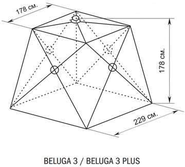 Палатка Canadian Camper BELUGA 3 (однослойная)