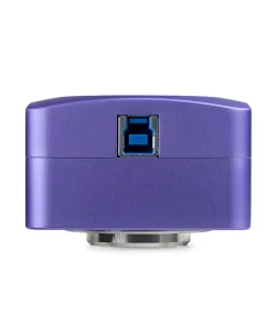 Камера цифровая MAGUS CBF12, вид с USB-порта сзади, фиолетовая