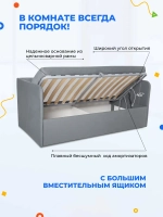 Диван - кровать с подъёмным механизмом 200х90 см Крекер Ап ткань Тедди