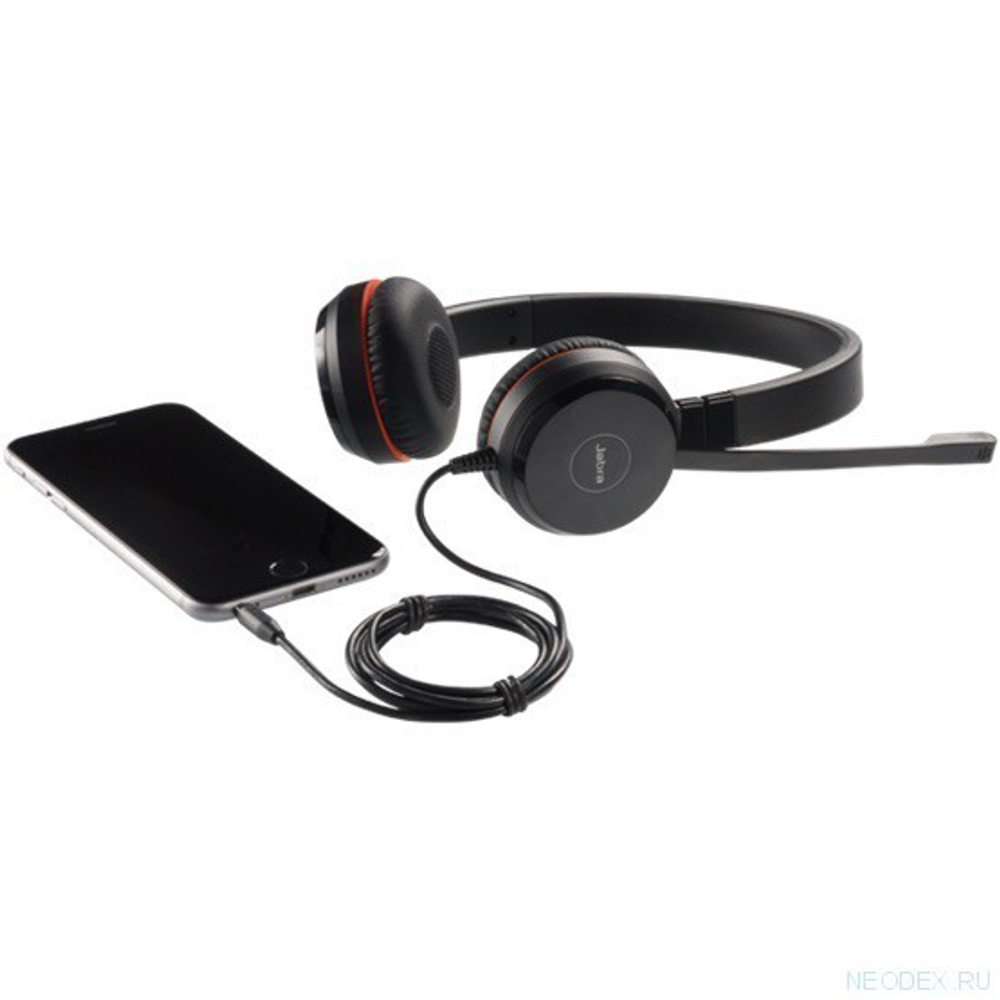 Jabra Evolve 30 II UC Stereo компьютерная гарнитура с разъемом 3.5мм-USB ( 5399-829-309 )