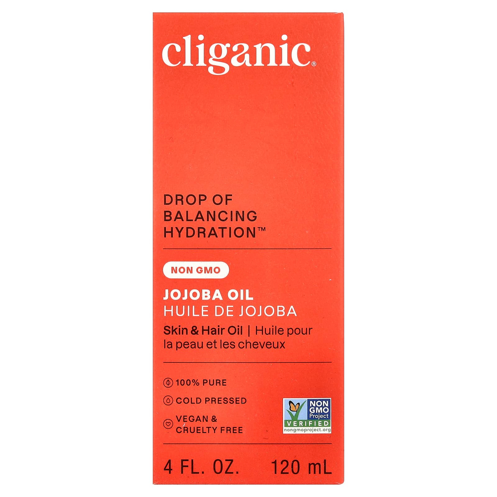 Cliganic, Масло жожоба, для жирной и комбинированной кожи, 120 мл (4 жидк. Унции)