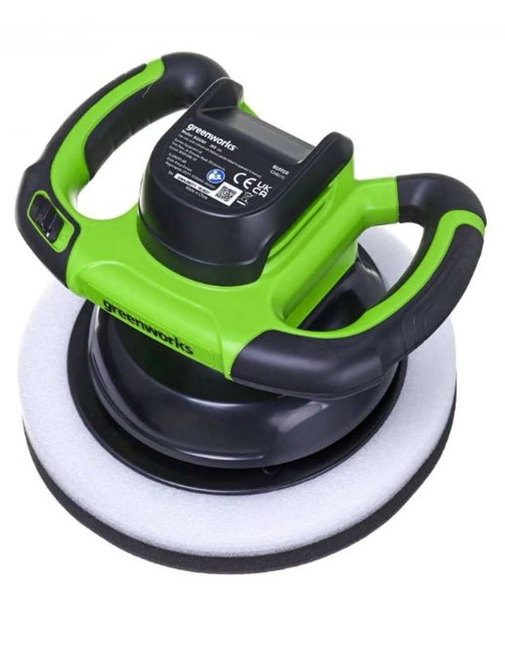 Полировальная машина акк. Greenworks G24BU10, 24V, 254 мм, 2800 об/мин, ампл.11,5 мм, без АКБ и ЗУ 3502107