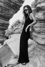 КОМБИНИРОВАННОЕ ТРИКОТАЖНОЕ ПЛАТЬЕ С ХАЛТЕРОМ — ZARA