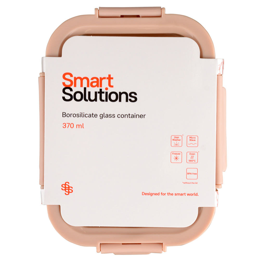 Контейнер для запекания, хранения и переноски продуктов в чехле smart solutions, 370 мл, бежевый