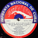 Сборник Tercer Aniversario De La Revolución Cubana - Himnos Y Marchas (Куба 1962г.)